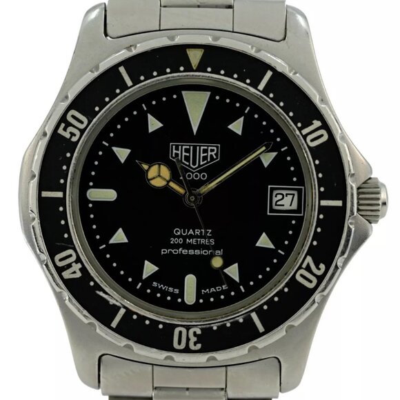 RARE Heuer Only (Pre-Tag) 37mm Men's Professional 2000 Series Watch - Picture 1 of 7